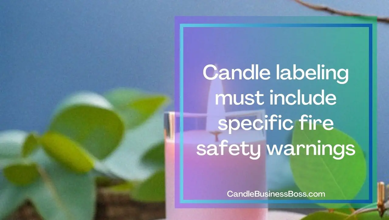Legal requirements for selling homemade candles. Don’t Make these